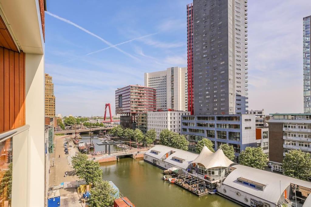 Stunning View Apt Free Parking Leilighet Rotterdam Eksteriør bilde